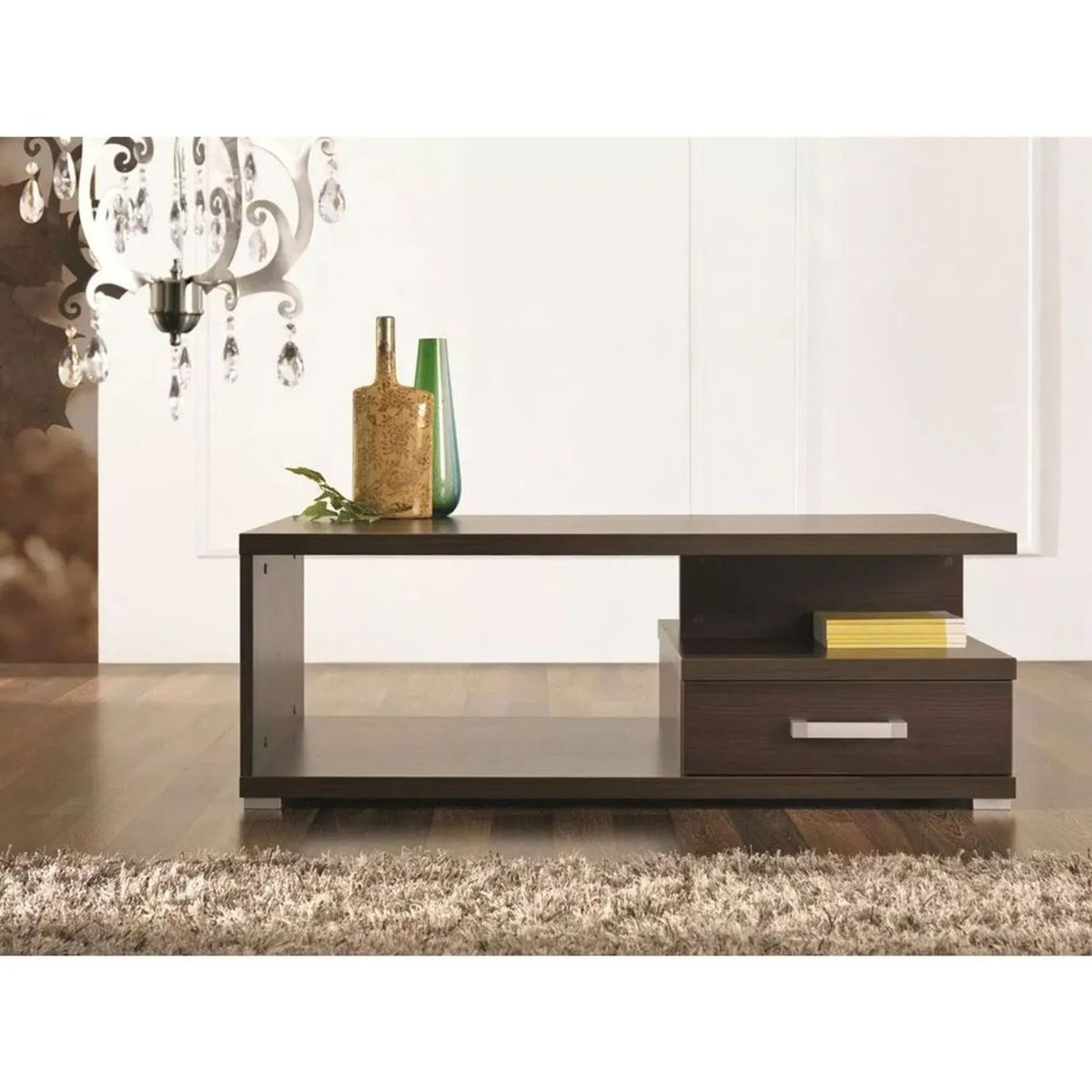 TU MESITA - Mesa de Centro Contemporánea Marieta color Marrón TU MESITA