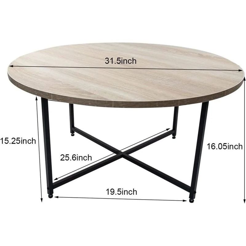 TU MESITA - Mesa de Centro Redonda Briela TU MESITA