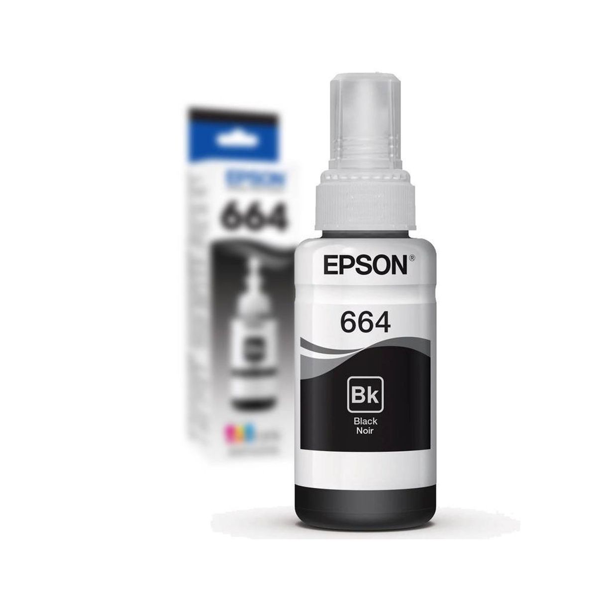 EPSON - Botella tinta EPSON 664 T664 negro serie L 100% original