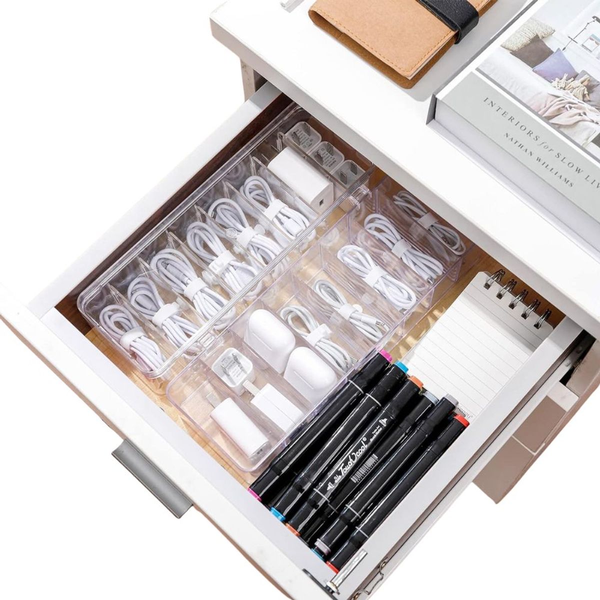 INSPIRA - Caja de Almacenamiento Organizadora 8 Divisiones con Tapa