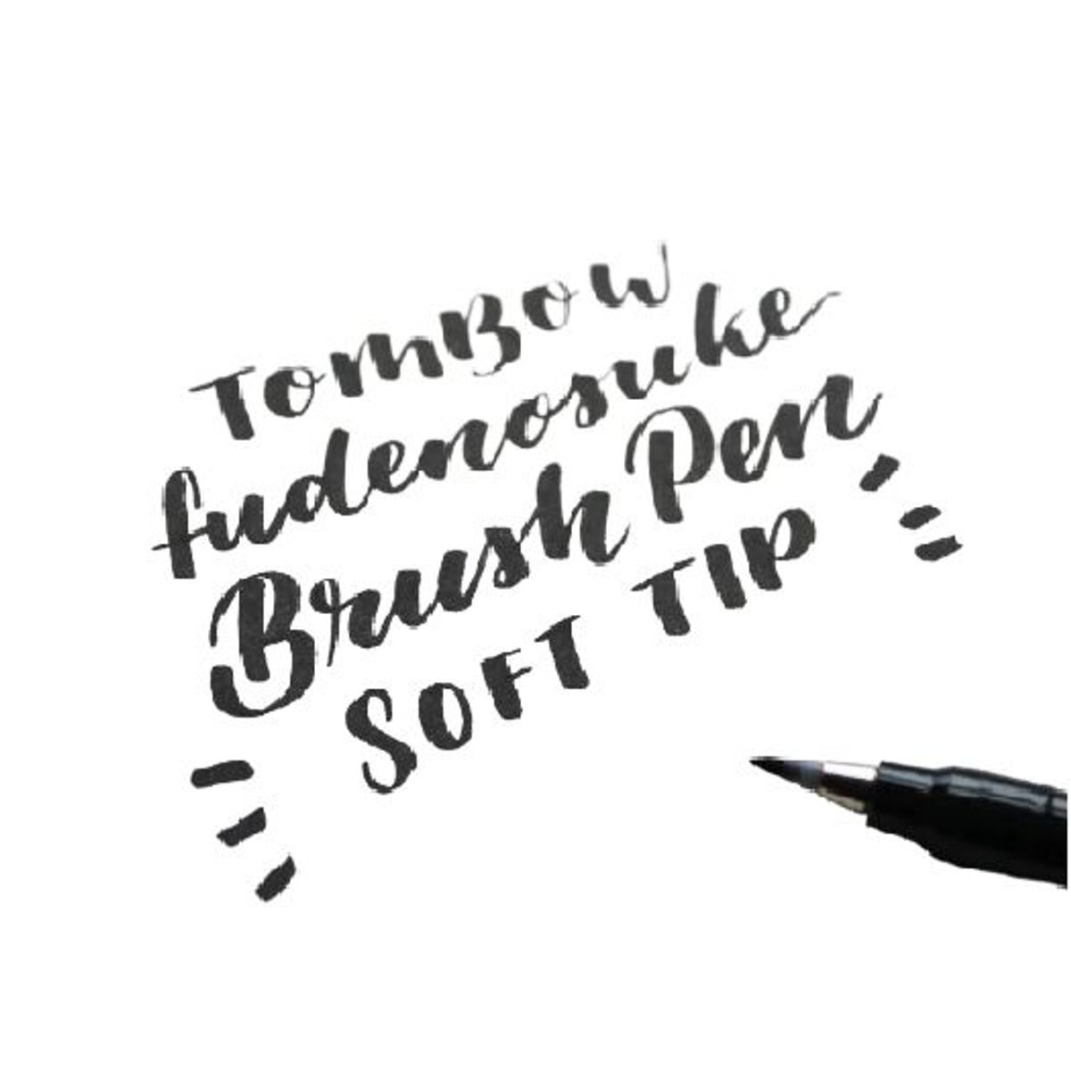 TOMBOW - Marcador tombow fudenosuke punta blanda negro
