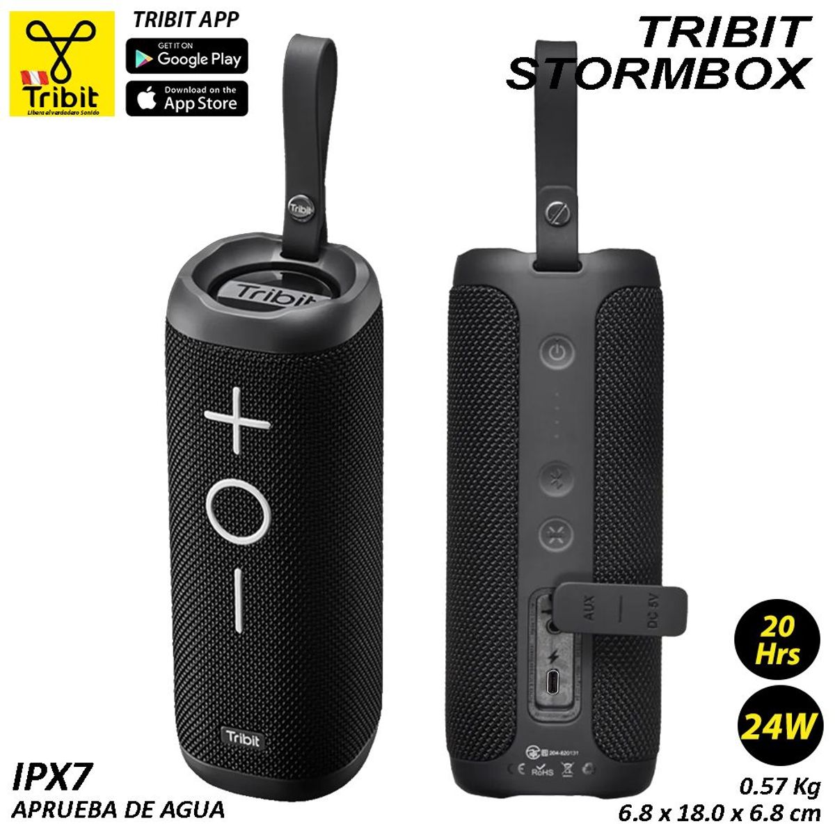 TRIBIT - Tribit StormBox 24W reales - Altavoz Bluetooth.