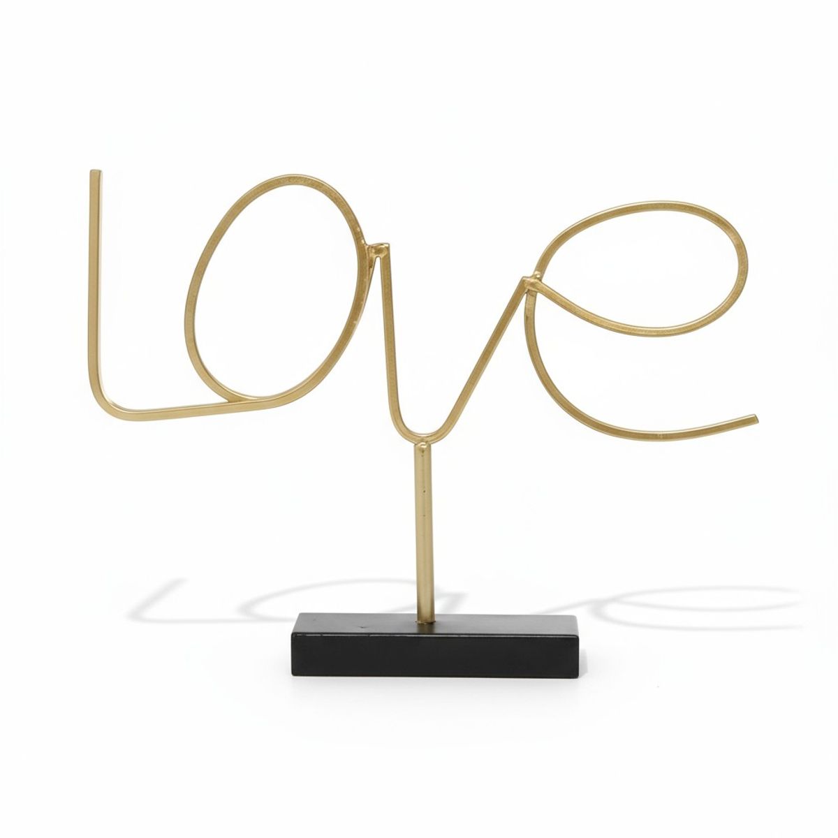 GENERICO - Figura Decorativa de Metal LOVE