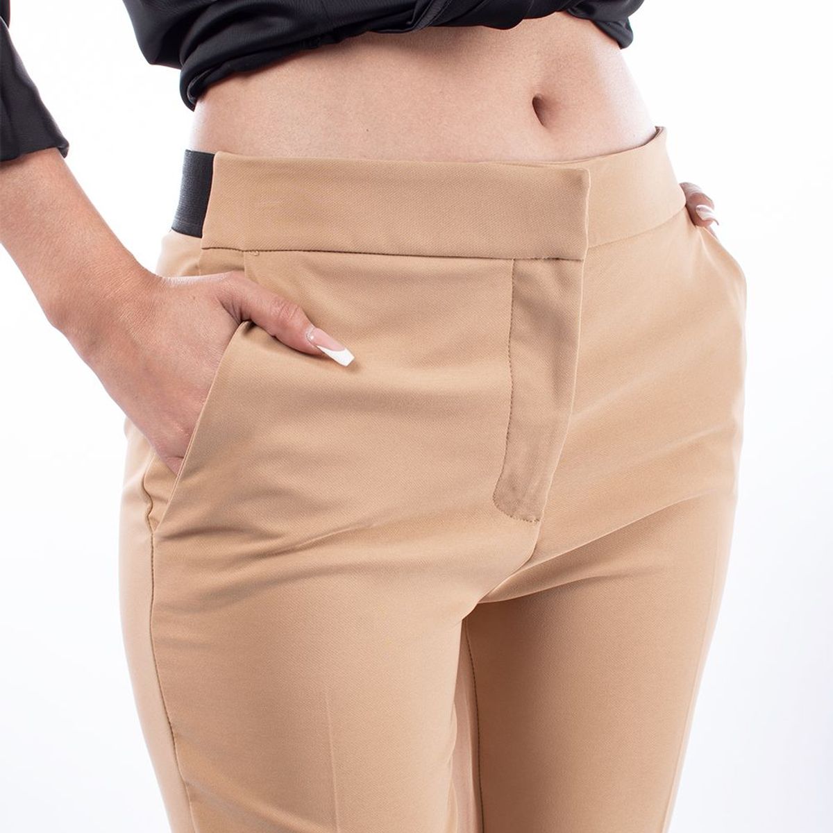 GENERICO - Pantalón Formal Recto Dayan Color Camello - Estacion 108