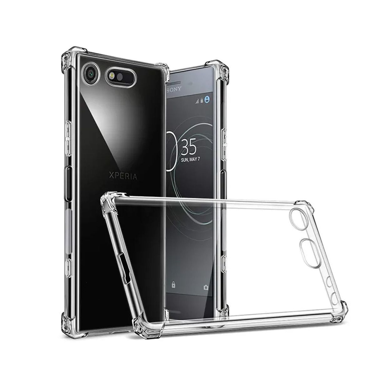 GENERICO - Funda Protector Case SONY XPERIA XZ PREMIUM - TRANSPARENTE ANTI IMPACTO