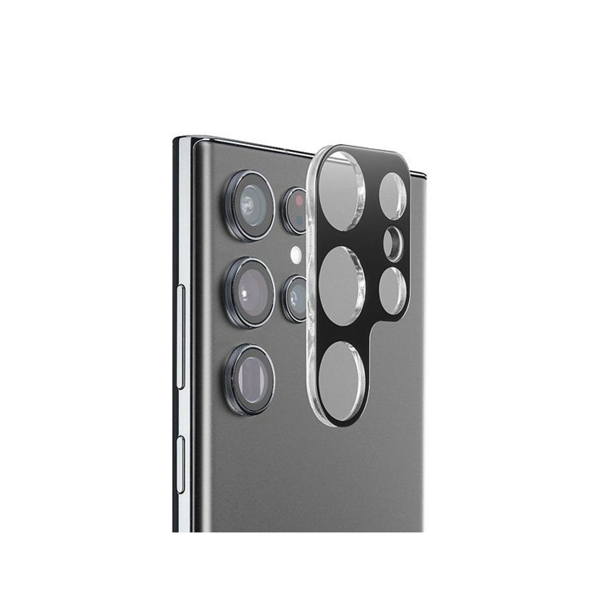 GENERICO - Vidrio Protector de Cámara para Samsung S24 Ultra Negro