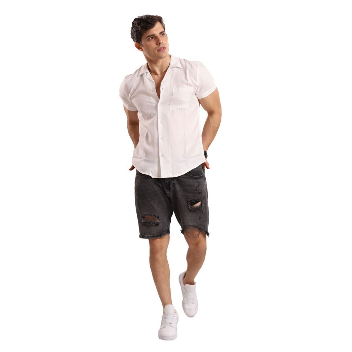 TROPIKL - Camisa Smart Casual Hombre Pearl Line Slim Fit