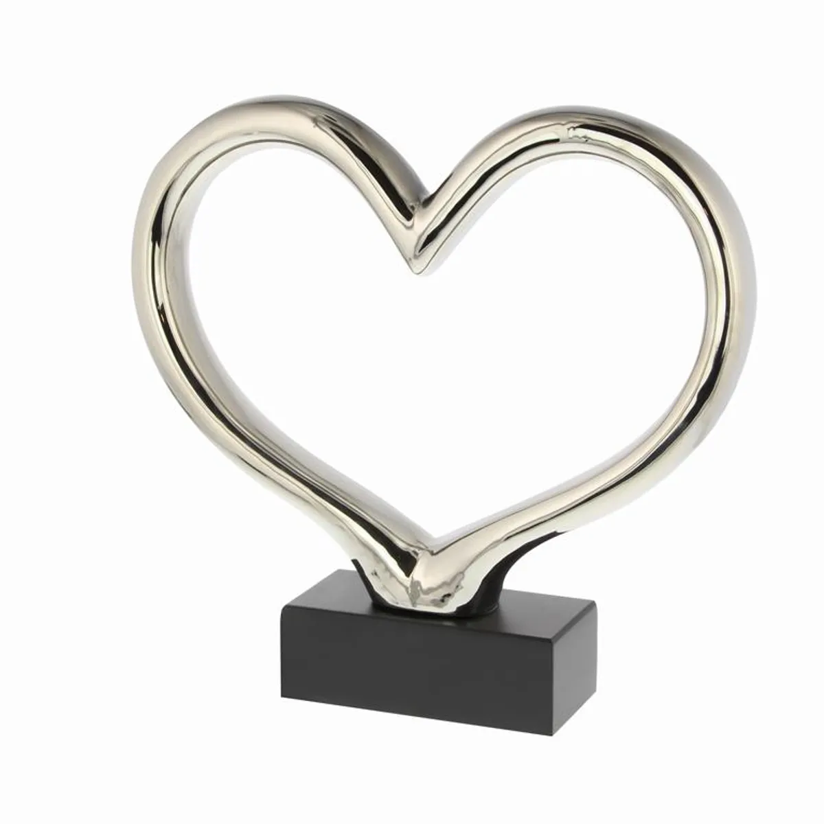 GENERICO - Escultura Corazon Plateado