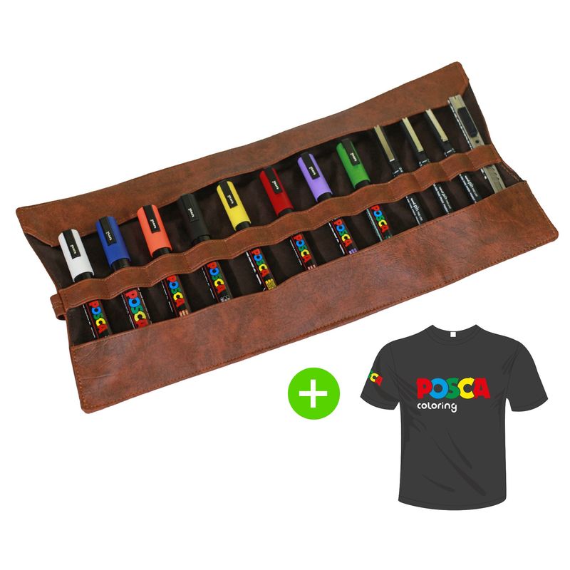 POSCA - POSCA - Marcadores Estuche x 12 + Polo de Regalo