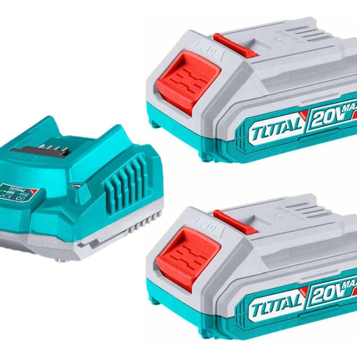 TOTAL TOOLS - Combo 2 baterias 20v 2ah + cargador Total