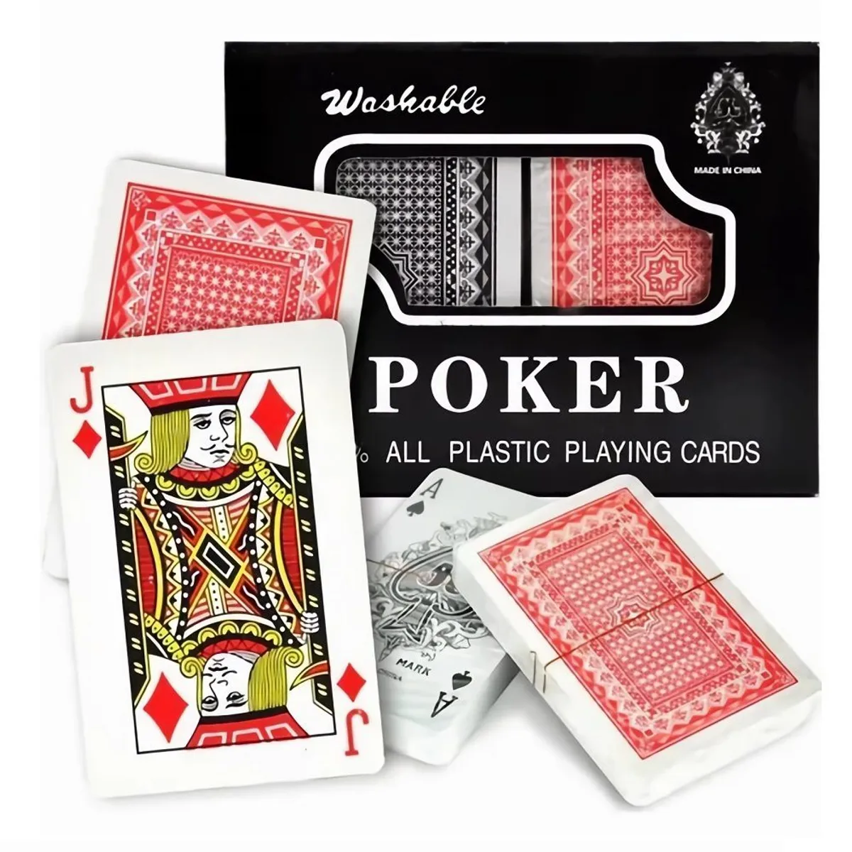 GENERICO - Pack de 2 Barajas Cartas Plastificadas  Super Royal