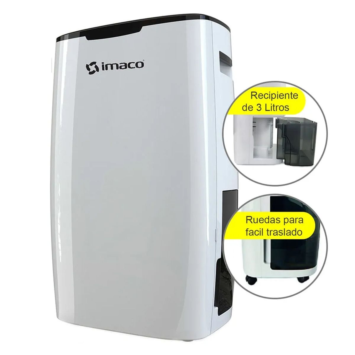 IMACO - Deshumedecedor Digital Recipiente 3Lt DHE20