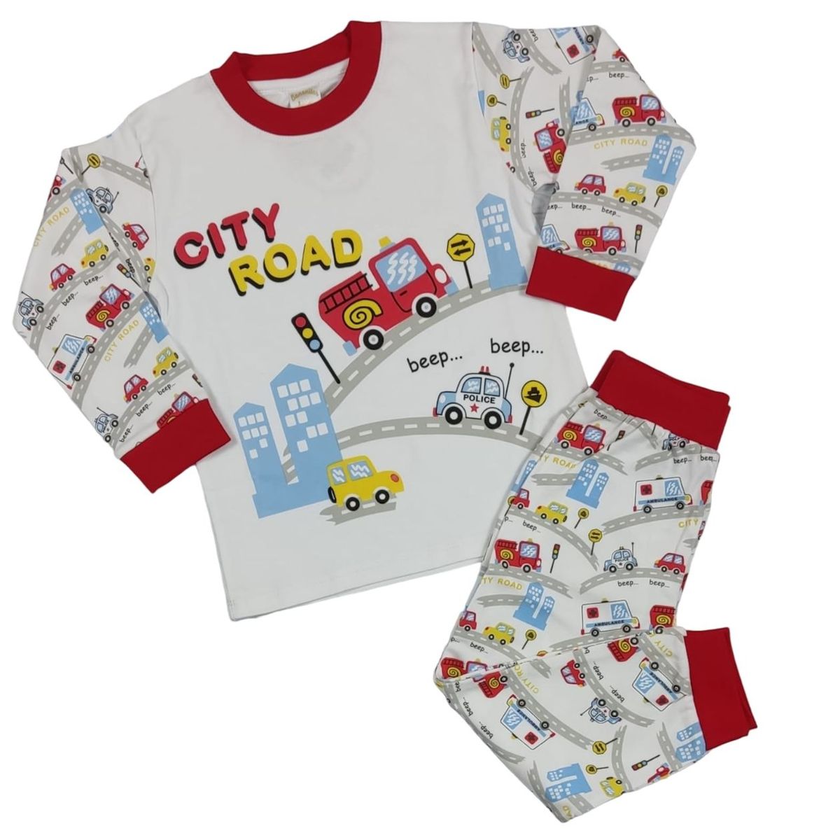 BANNITAS - Pijama City road rojo