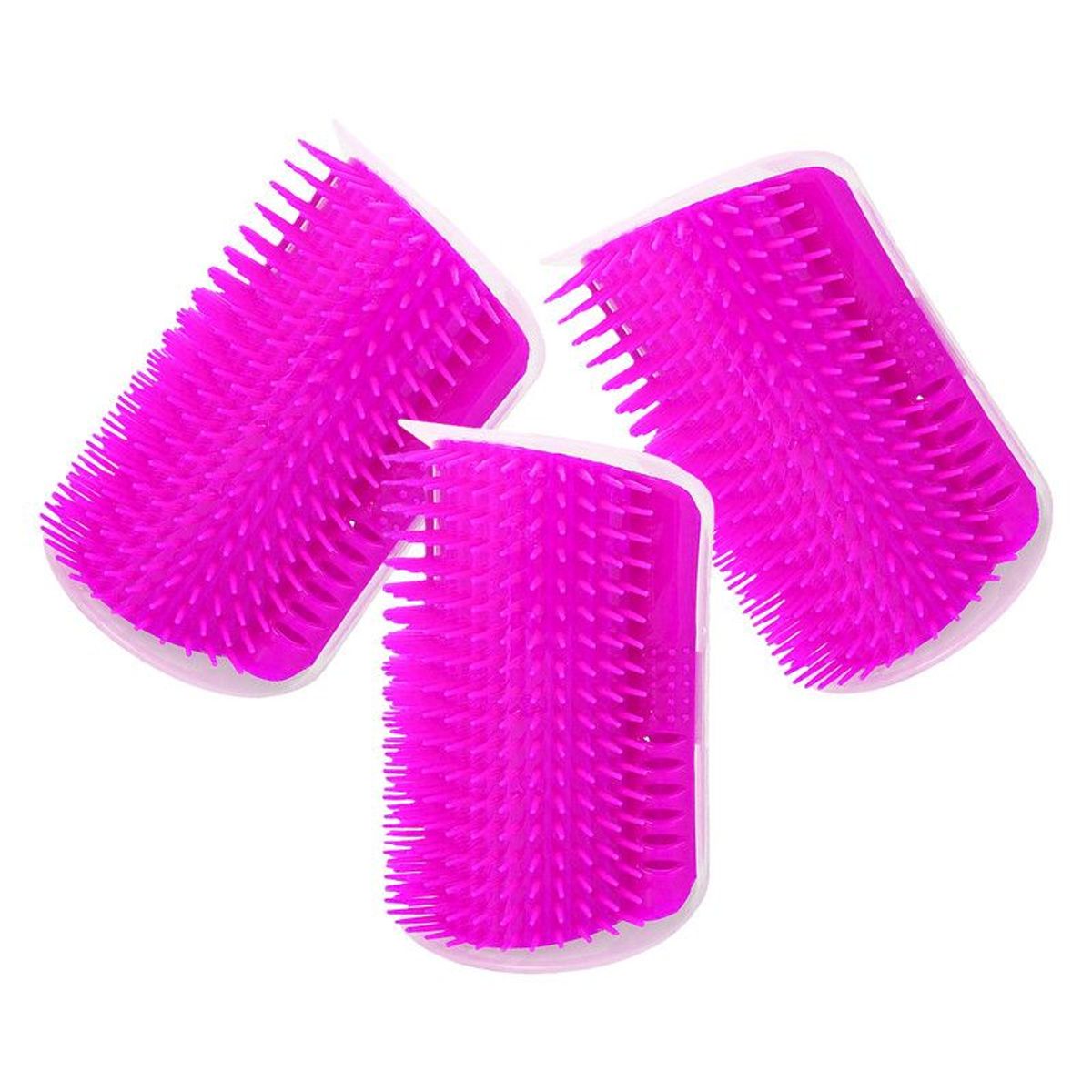 GENERICO - 3 Masajeador de pared para gatos Rosado- Cat It