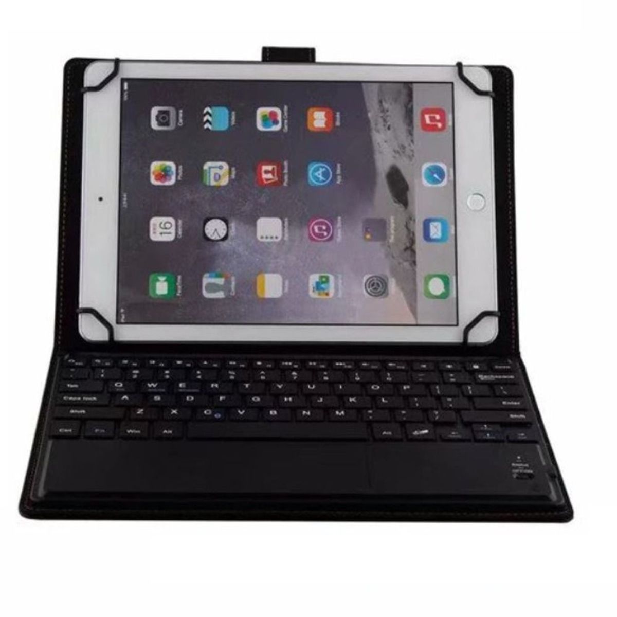 GENERICO - Funda Universal para Tablets de 8 Negra con Teclado Resistente