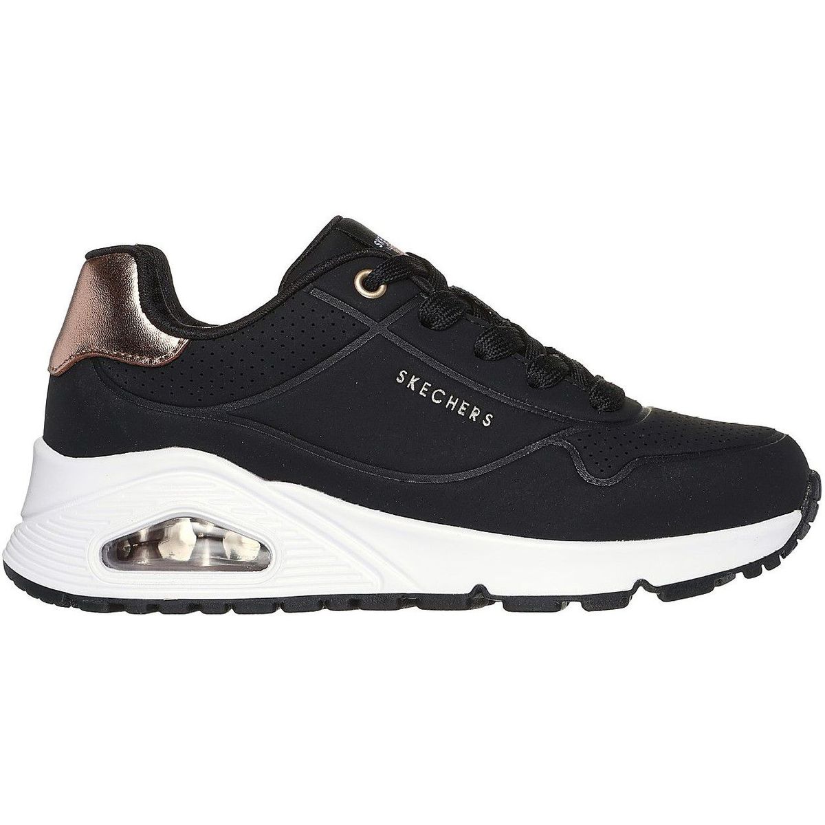 SKECHERS - Zapatilla Skechers Uno Gen 1 Shimmer Away 155196/BLK Negro para Mujer