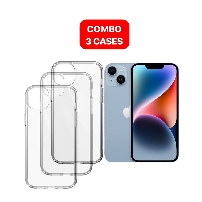 SPACE - Combo Case Space Para Iphone 14 Transparente