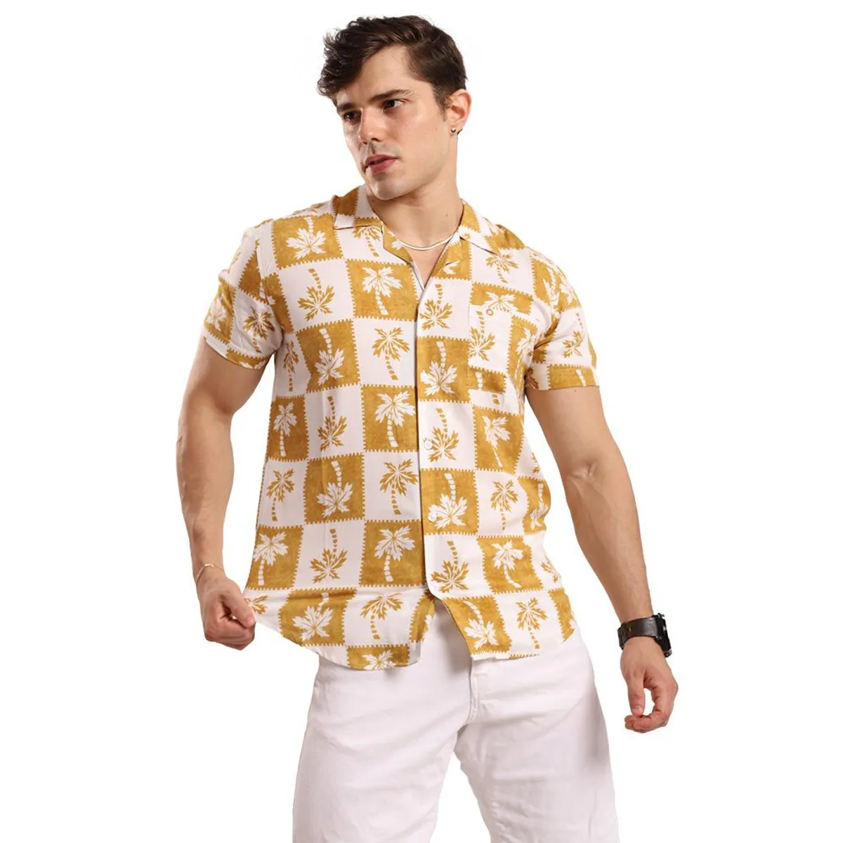TROPIKL - Camisa Hawaiana Hombre Hawaii Slim Fit