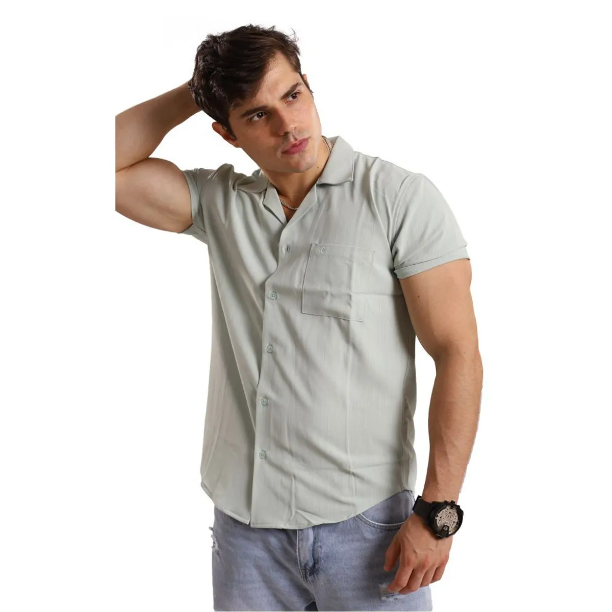TROPIKL - Camisa Smart Casual Hombre Jade Slim Fit