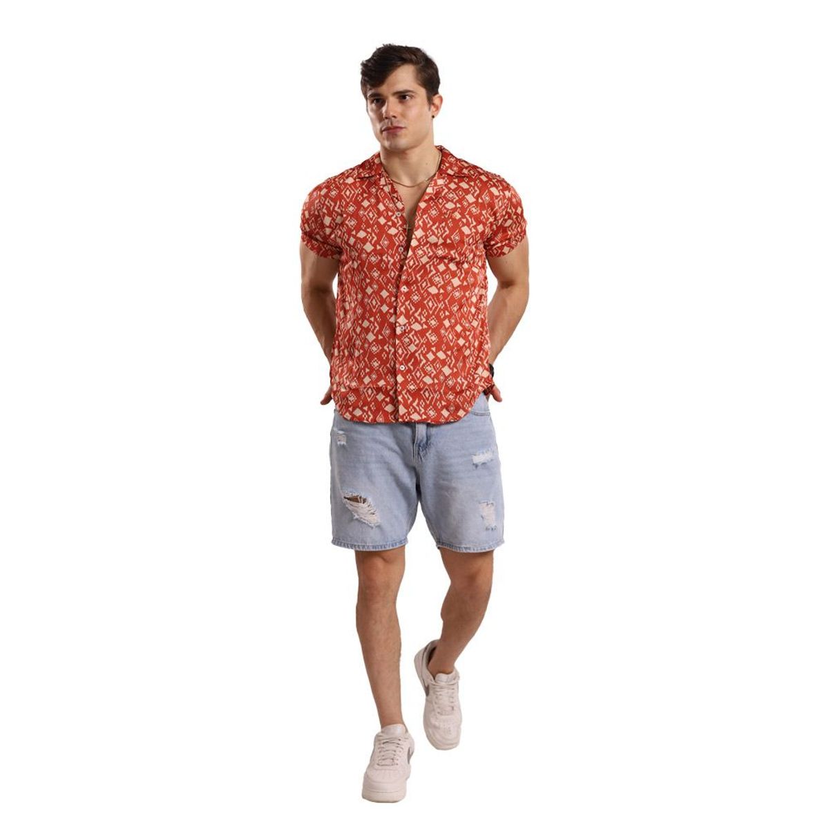 TROPIKL - Camisa Hawaiana Hombre Sunset Slim Fit