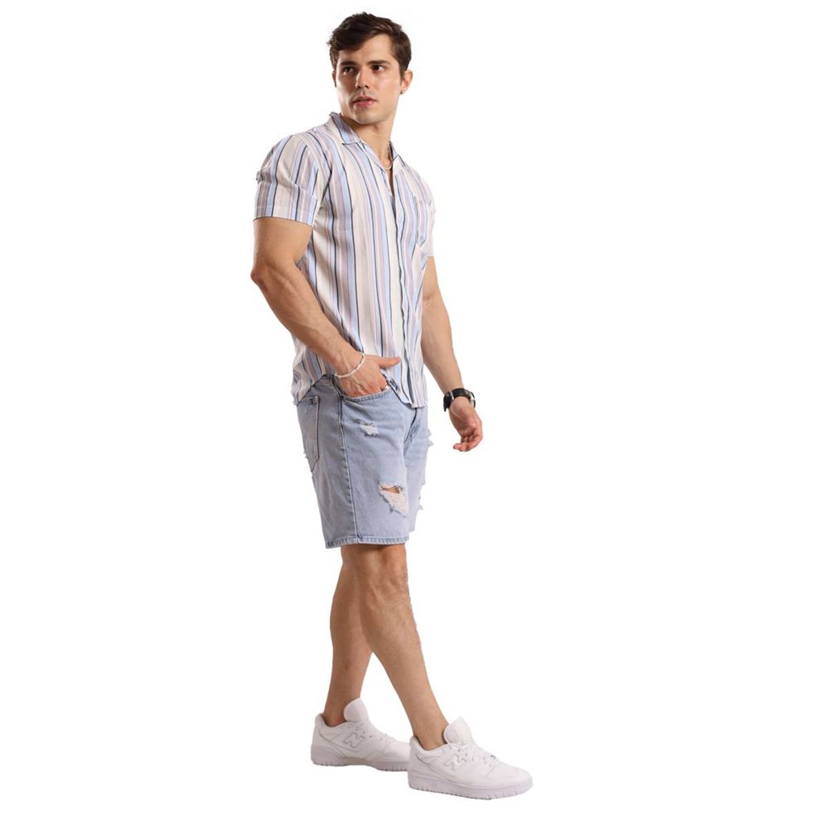 TROPIKL - Camisa Hawaiana Hombre Streak Slim Fit