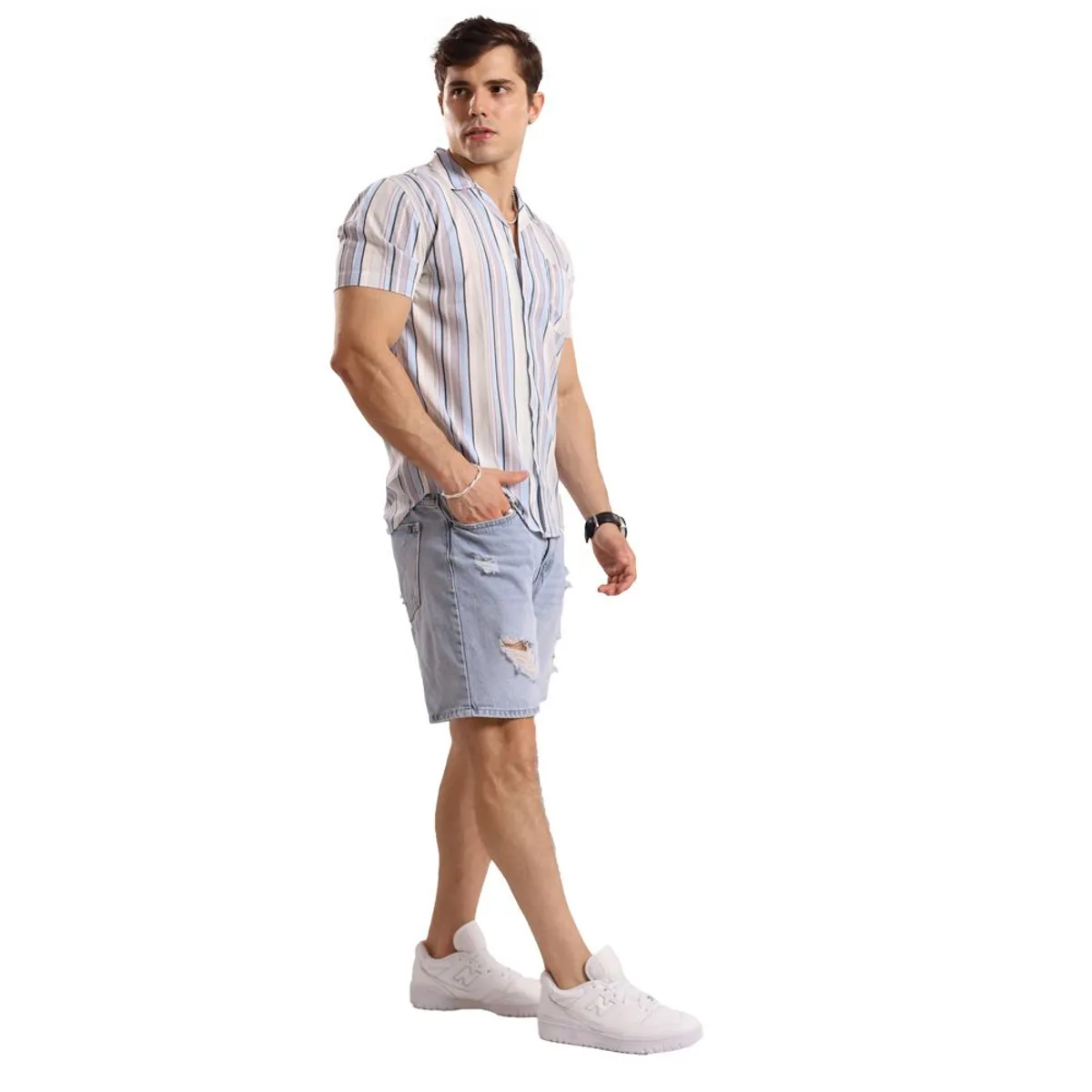 TROPIKL - Camisa Hawaiana Hombre Streak Slim Fit