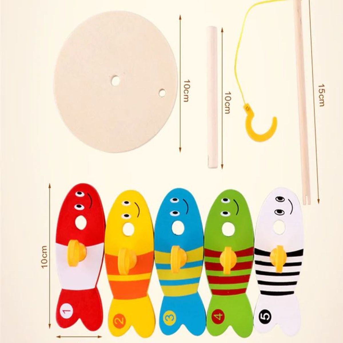 GENERICO - Juguete de Pesca con Pescados Grandes