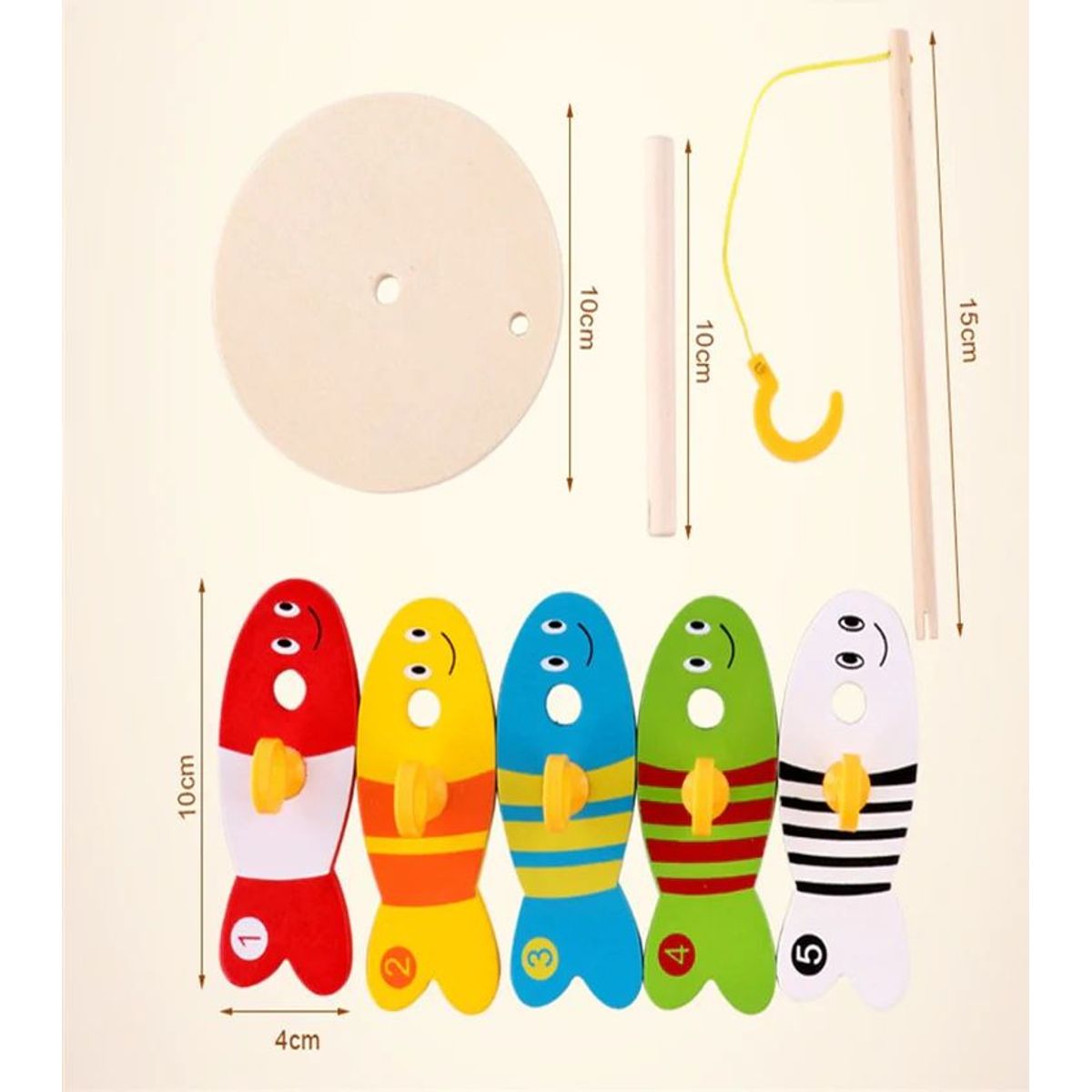 GENERICO - Juguete de Pesca con Pescados Grandes