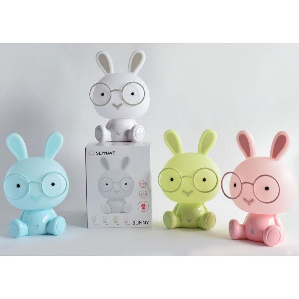 GENERICO - Lámpara Led Conejito celeste Decoban Hogar