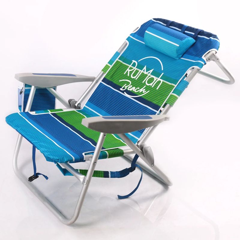 KOTIINI - Silla de Playa Plegable 5 Posiciones Mochila Lyme