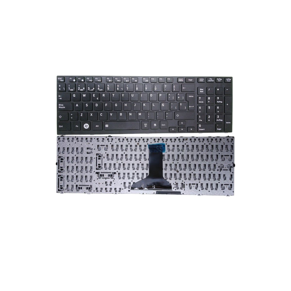 GENERICO - Teclado Toshiba Satellite A665 A665d A660 A660d Español Color Negro