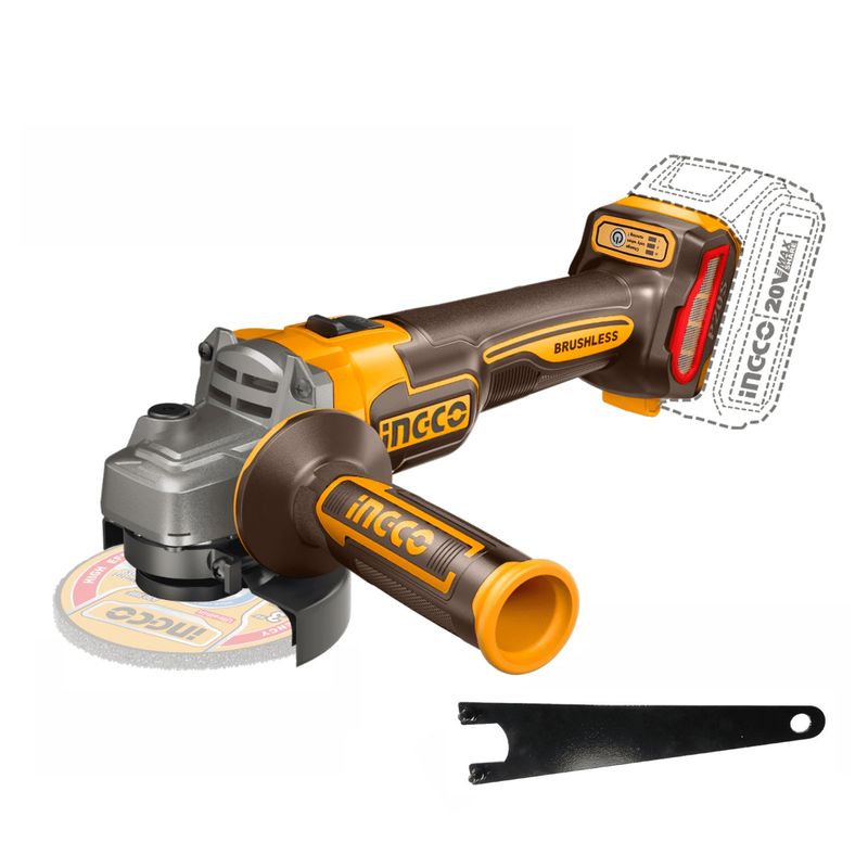 INGCO TOOLS - Amoladora angular 20v 4 1/2" Ingco