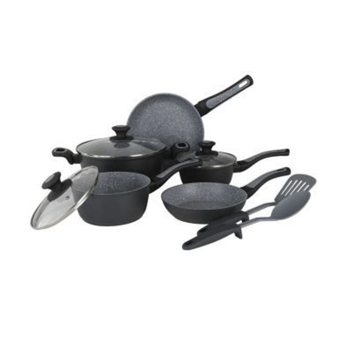 OSTER - Juego de Ollas Oster Bastone 10 piezas Aluminio Forjado