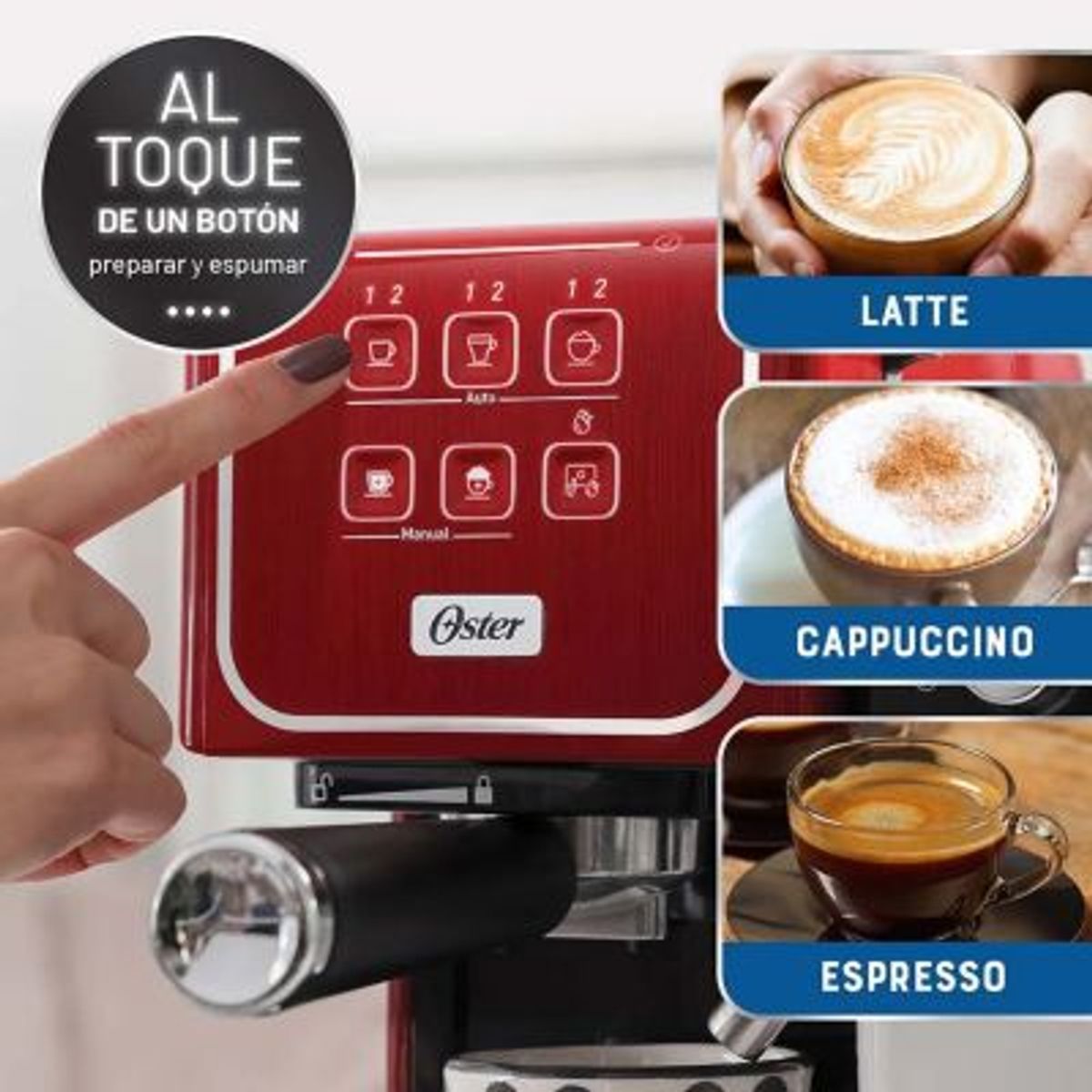 OSTER - Cafetera Oster® PrimaLatte Touch BVSTEM6801R