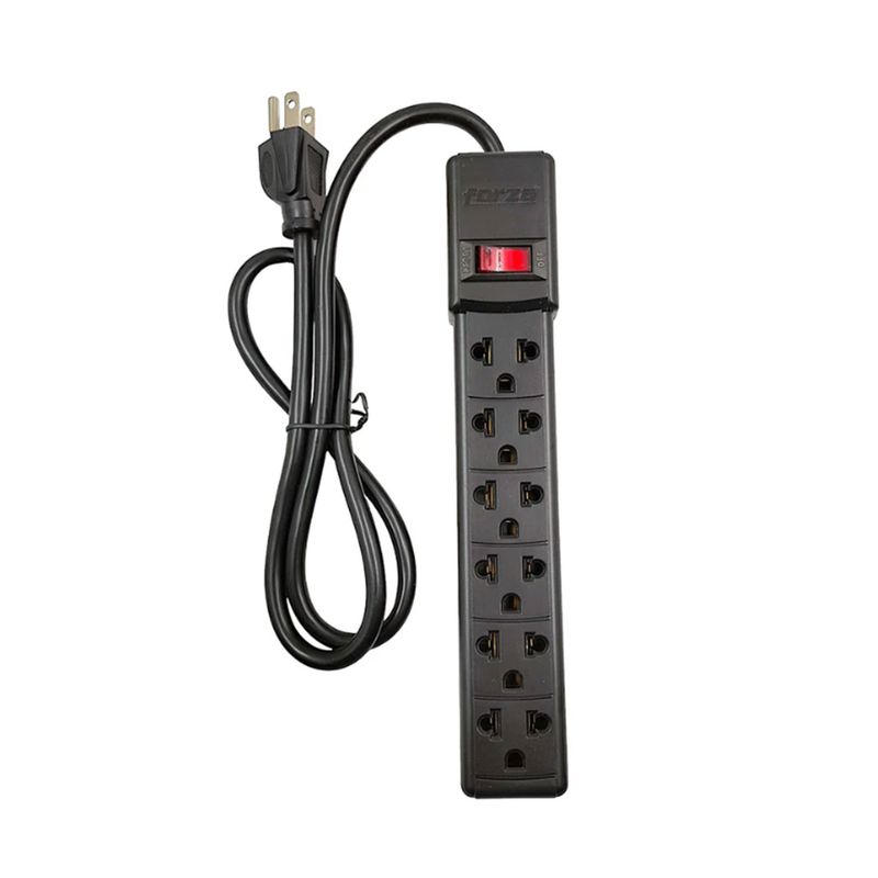 FORZA - SUPRESOR DE PICO FORZA 2400W, 6 SALIDAS  P/N: FPS-005B