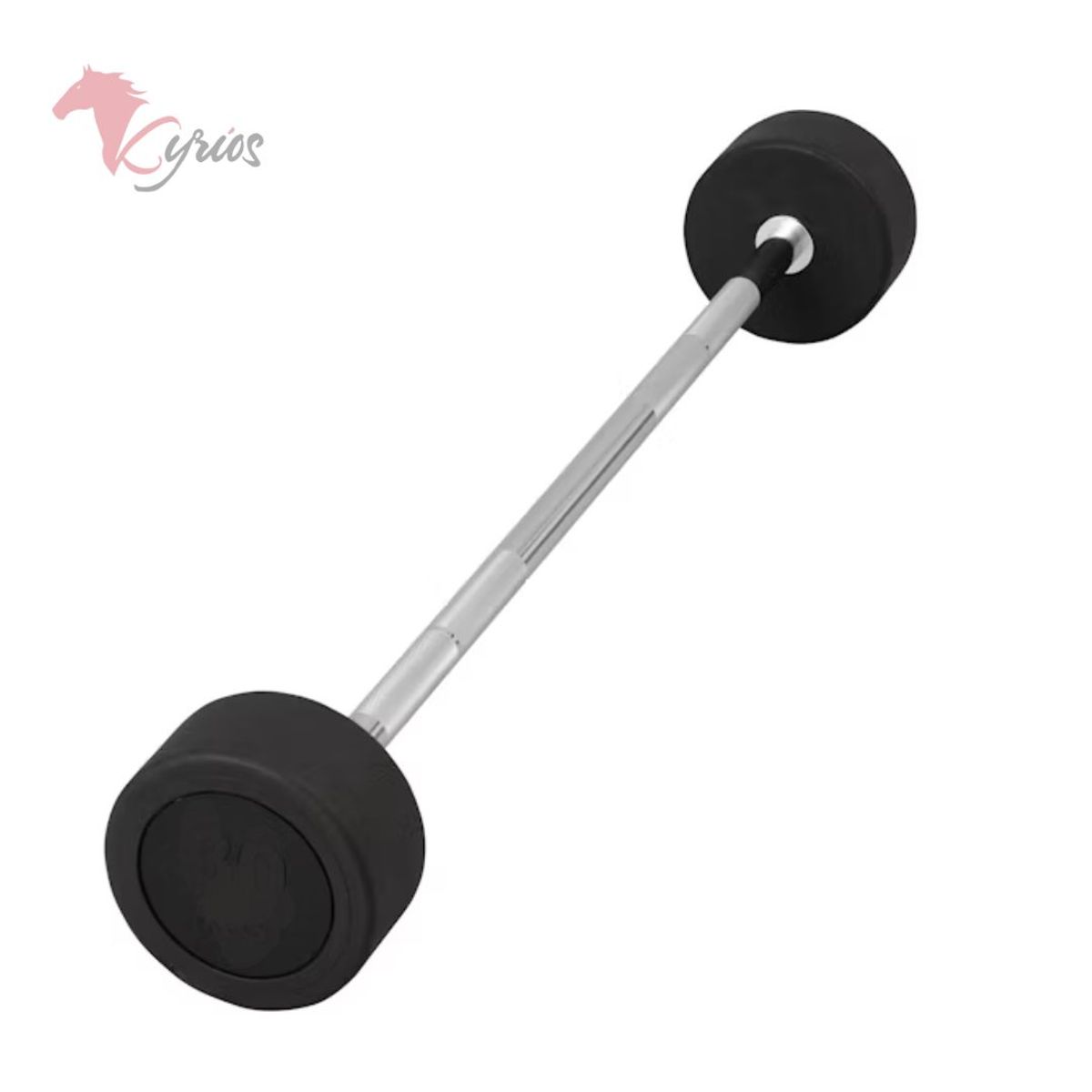 GENERICO - Barra Recta Con Peso Fijo Engomado 10 Kg