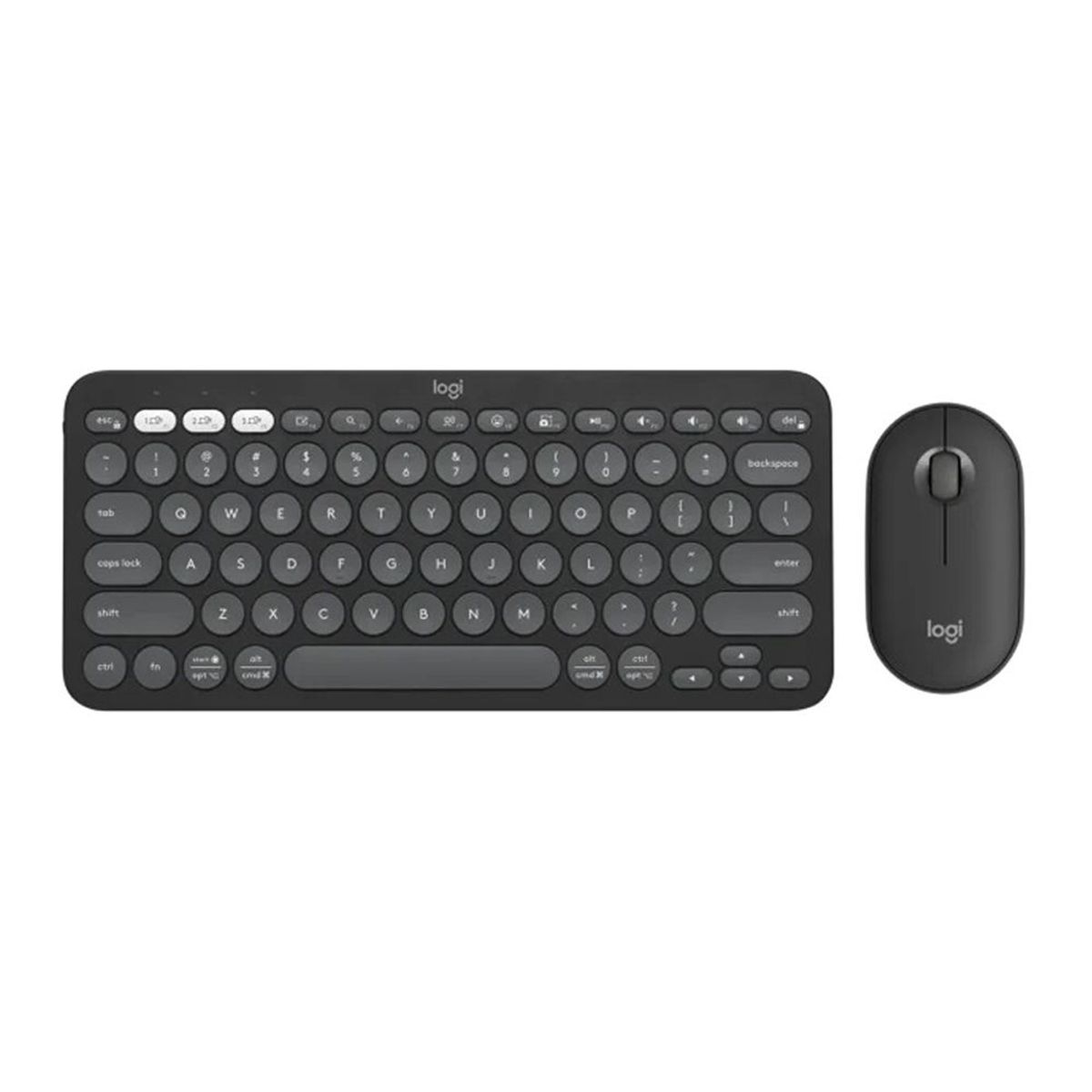 LOGITECH - Teclado + Mouse Logitech Pebble Keys 2 K380S + M350S Bluetooth Black