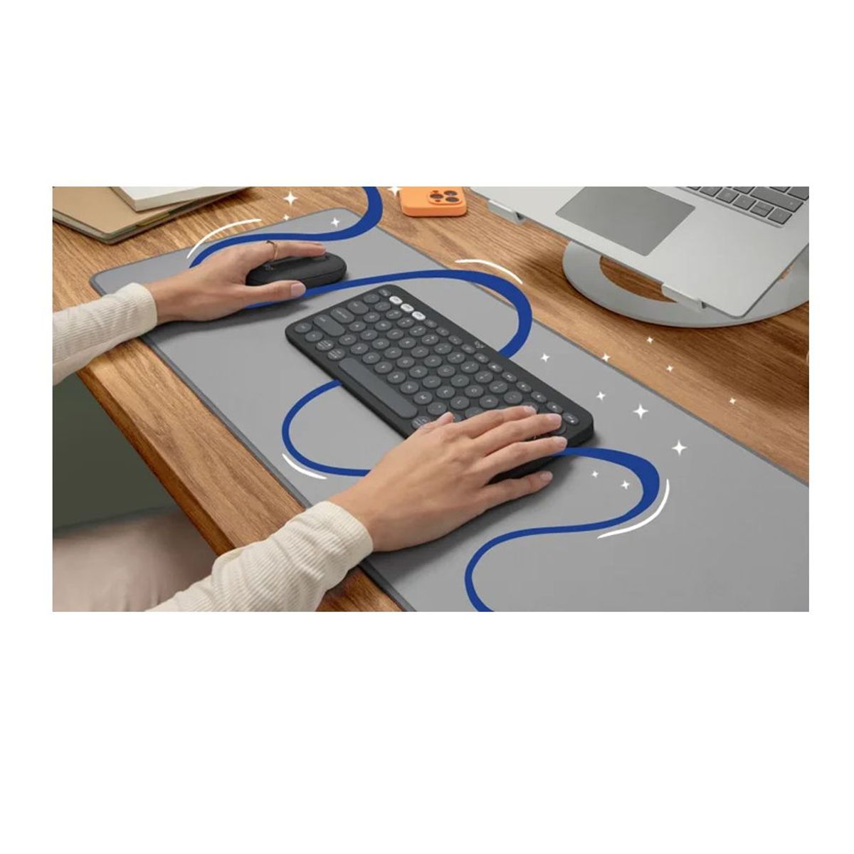 LOGITECH - Teclado + Mouse Logitech Pebble Keys 2 K380S + M350S Bluetooth Black