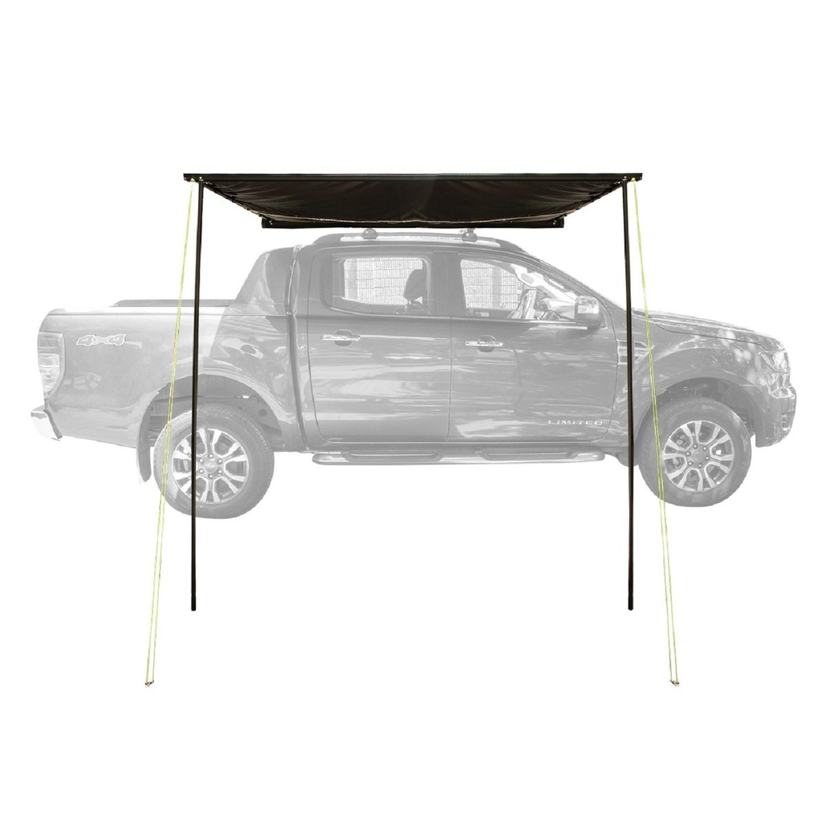 TERRA FORCE - Toldo Lateral Retractil Camping 2x2 Negro