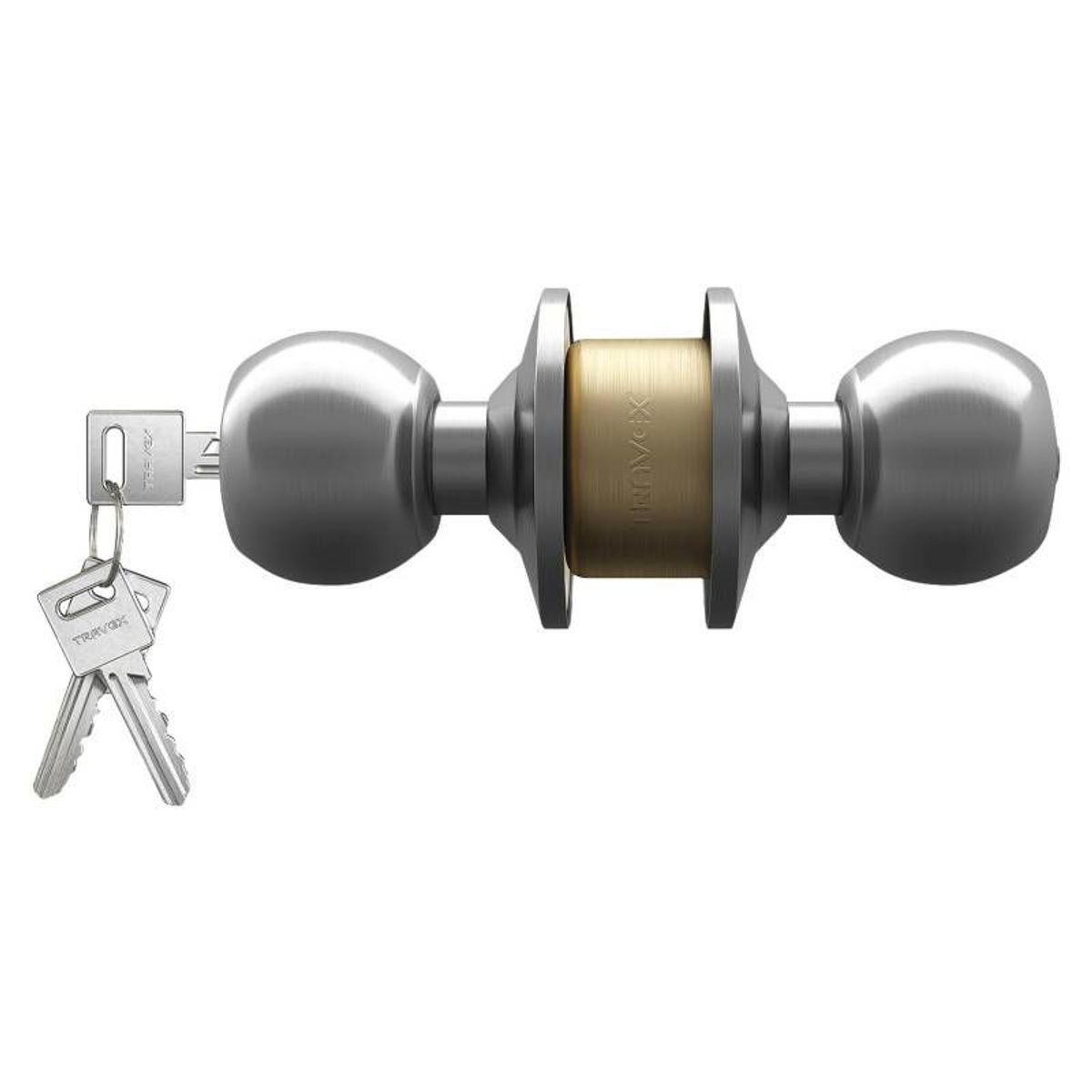 TRAVEX - Cerradura Pomo Dormitorio Acero Inoxidable TRAVEX