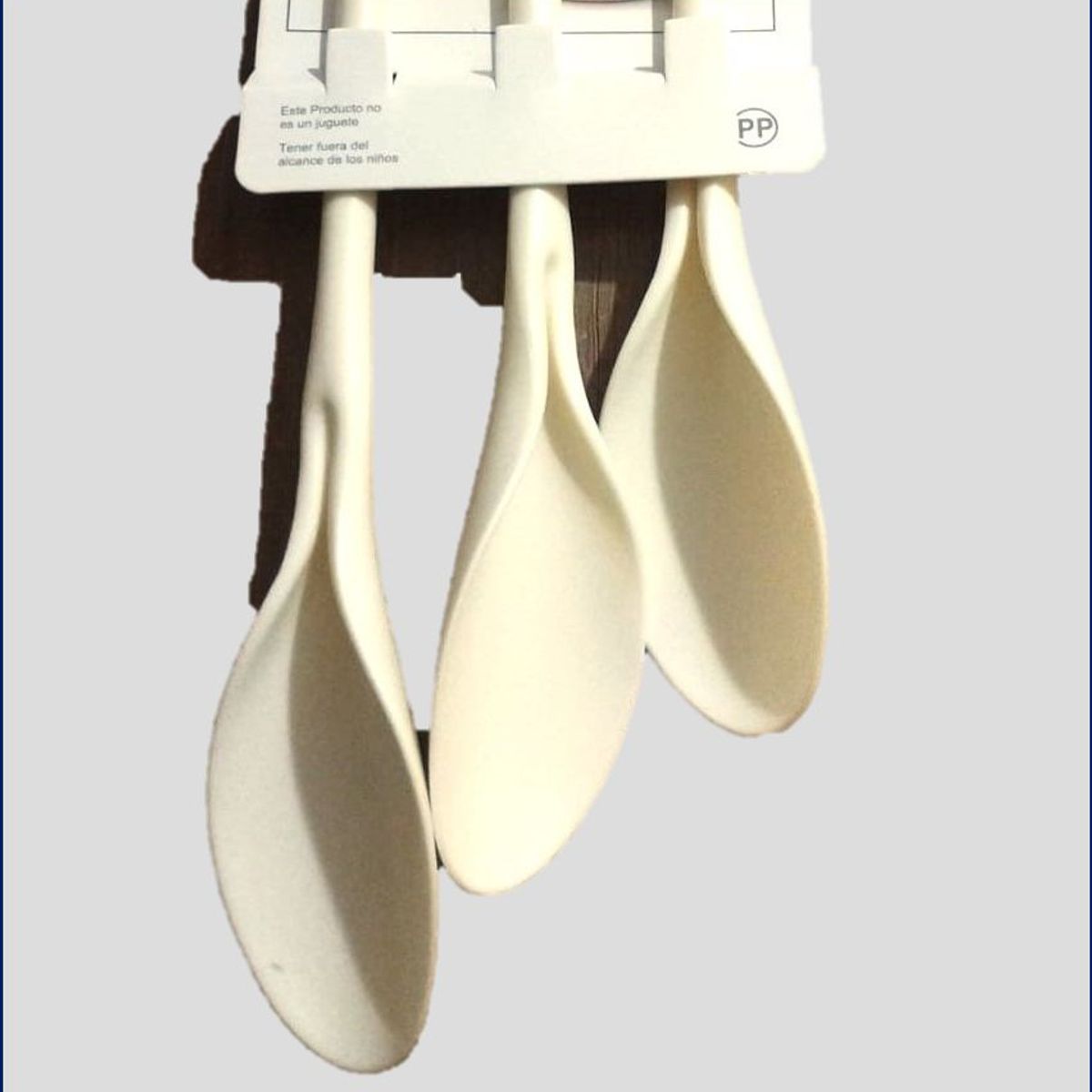 GENERICO - Cuchara Largas Multiusos x3 para ensaladas y otros