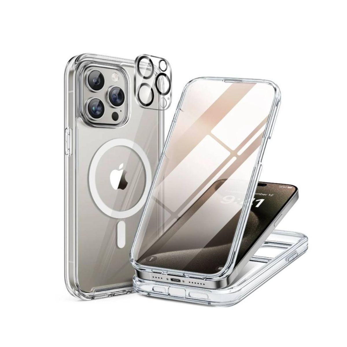 GENERICO - Case 360 Magsafe Celular iPhone 15 pro max + Mica