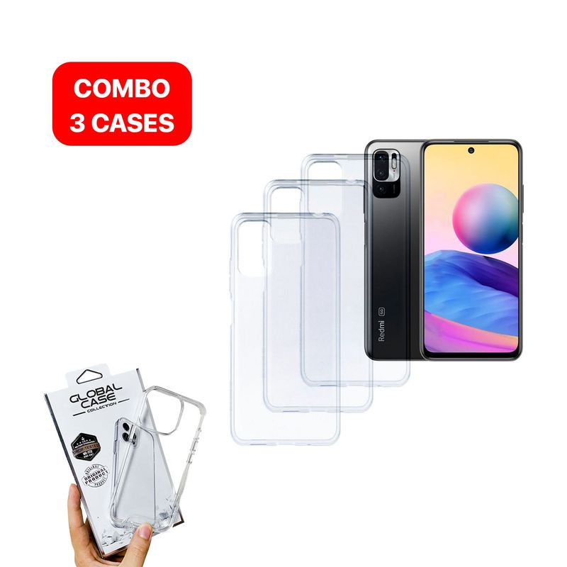 SPACE - Combo Case Space Para Redmi Note 10 5G Transparente