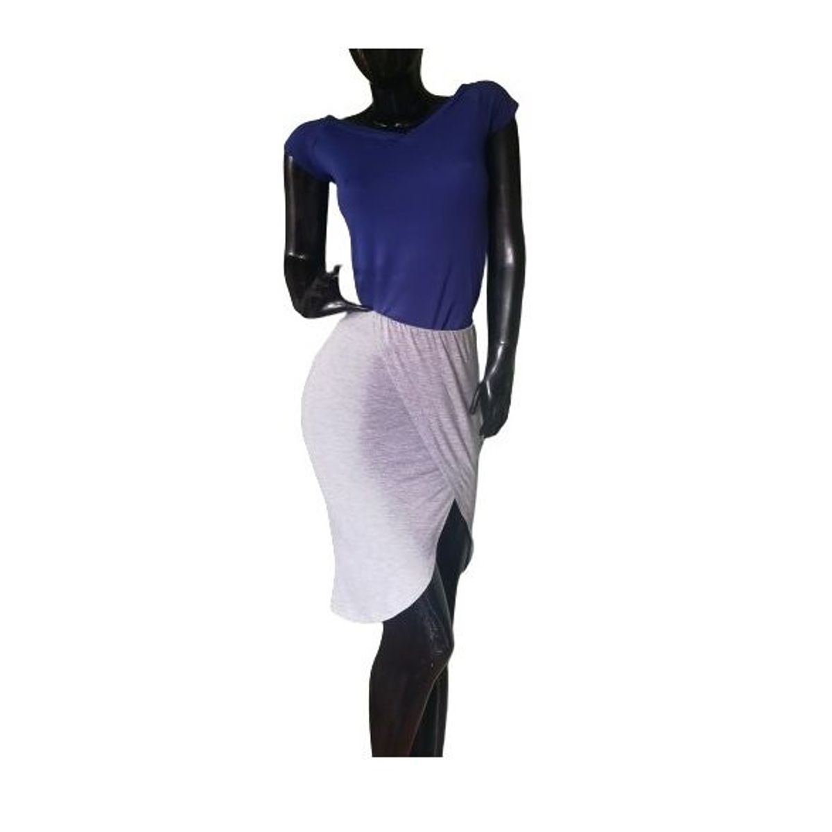 OEM - FALDA  ABERTURA GRIS STRECH PARA MUJER VERANO