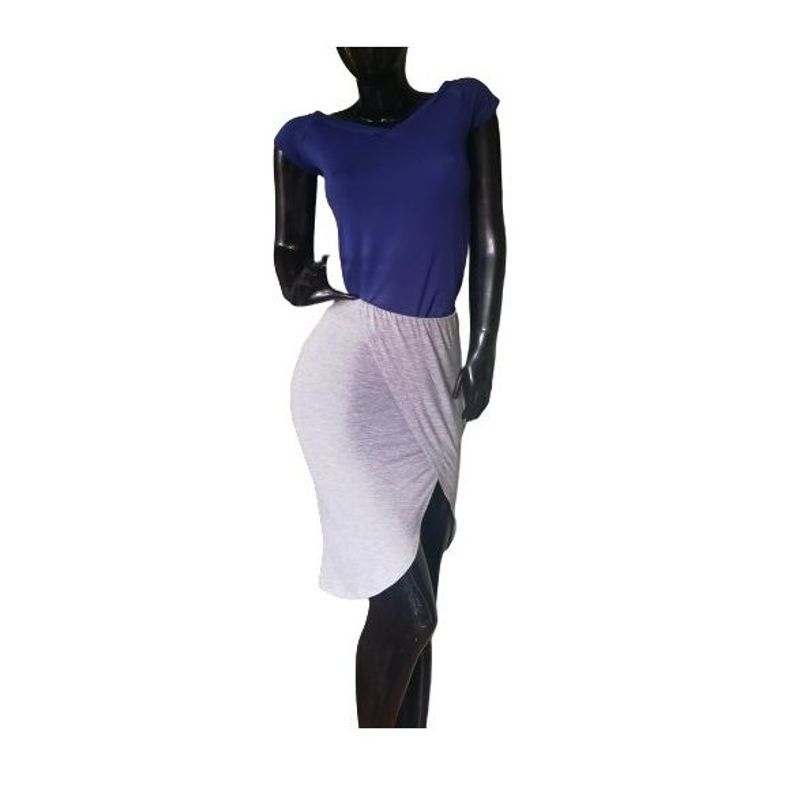 OEM - FALDA  ABERTURA GRIS STRECH PARA MUJER VERANO