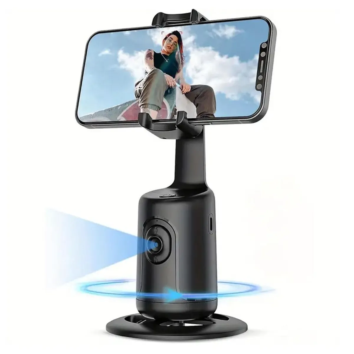 GENERICO - Trípode con IA para Celular Seguimiento Facial Automático 360° Gestos