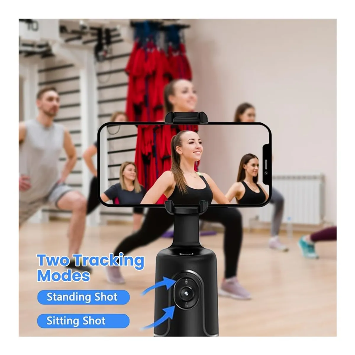 GENERICO - Trípode con IA para Celular Seguimiento Facial Automático 360° Gestos