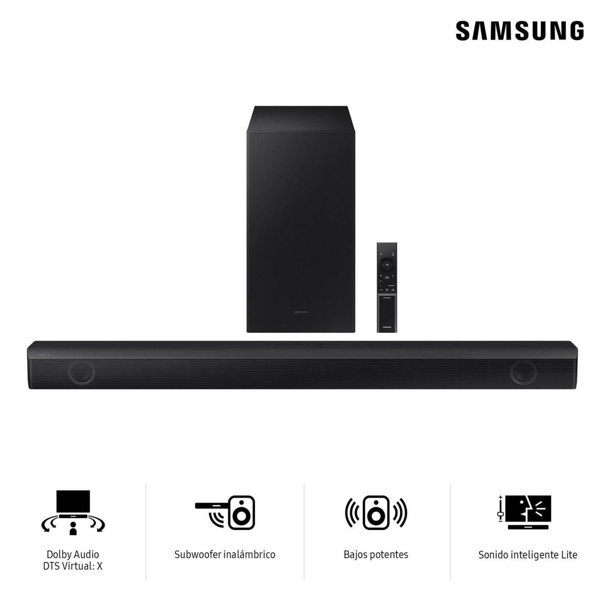 SAMSUNG - Soundbar Samsung 410W con Bluetooth HW-B550 - Negro