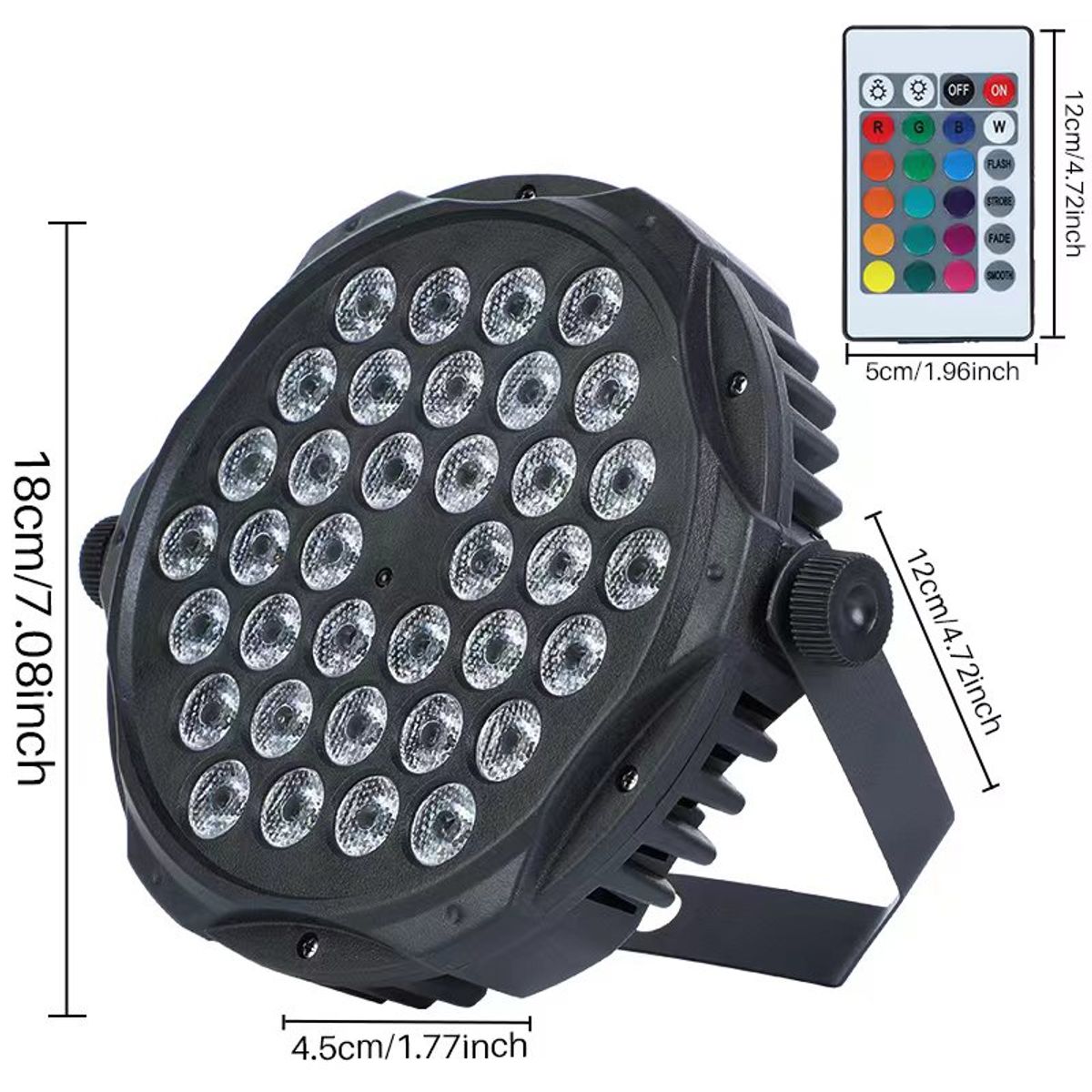 GENERICO - MINI PARLED 36X3W RGB 3EN1