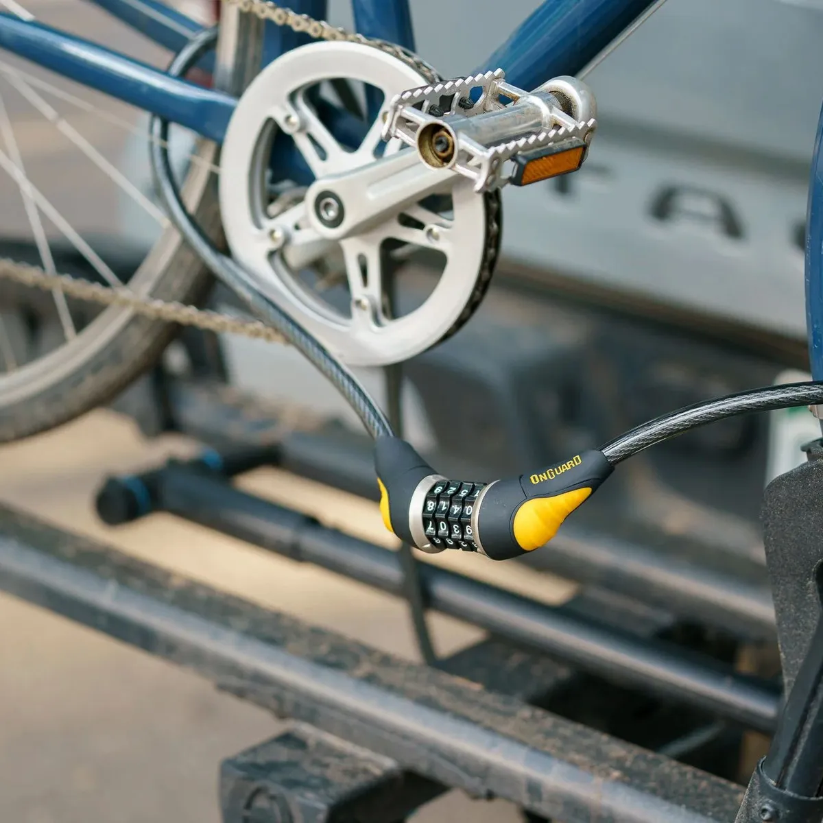 ONGUARD - Cable Candado de Acero OnGuard Doberman Neon 8156 Bicicleta